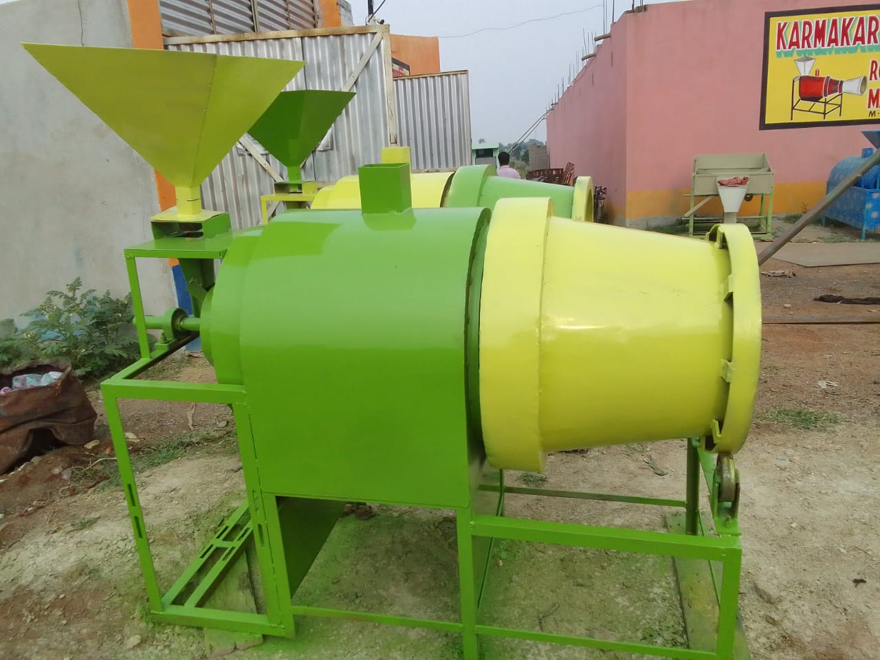 Box Type Muri Machine - 80-100 kg/hr, 0.5 HP, Mild Steel